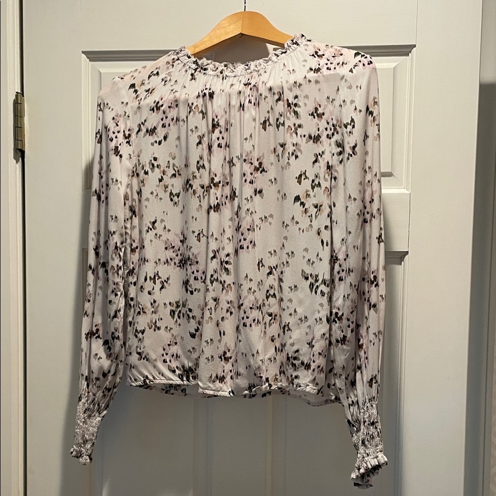 Cloth & Stone White Floral Blouse